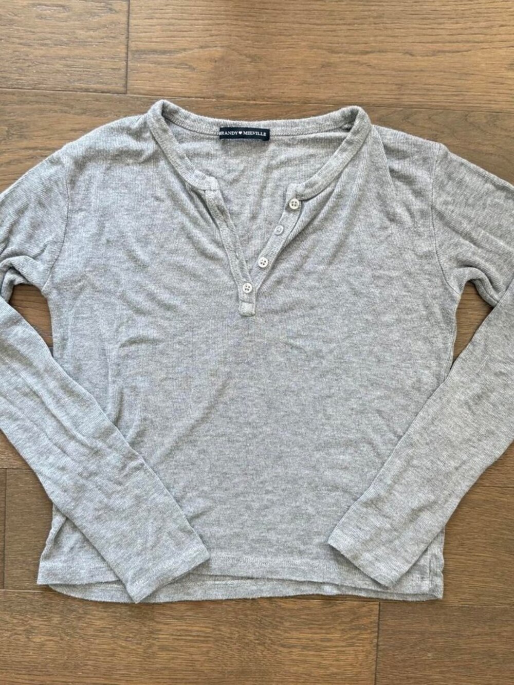 Brandy melville grey henley